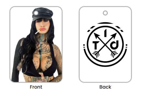 ITD X COCO BLAKE CAR AIR FRESHENER -DARK ICE (3 ITEM PACK) OR (6 ITEM PACK