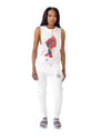 UNISEX TIE DYE ACID DROP TANK - WHITE