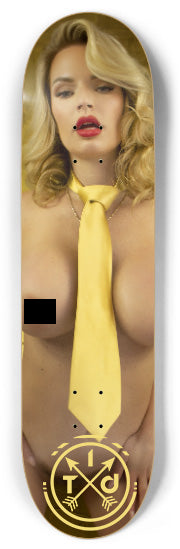 ITD X RACHAEL CAVALLI GOLD TIE SKATEBOARD