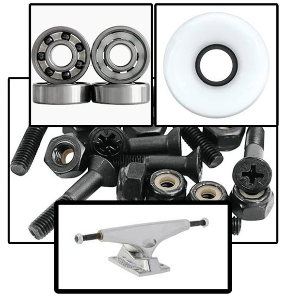 HARDWARE/BEARINGS/TRUCKS/WHEELS